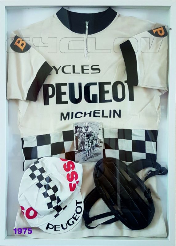 Maillot cycliste JEAN TUNESI BOURGOIN FIAT Bernard THEVENET cycling shirt M Maillot cycliste JEAN TUNESI BOURGOIN FIAT Bernard THEVENET cycling shirt M
